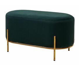 Пуф для гостиной ZEN BLUVEL-78 зеленый, велюр / золотой каркас М-City | Интернет магазин мебели и декора LifeDekor