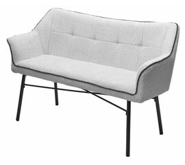 Скамья BERGAMO UF998-14 светло-серый, букле / UF998-16 темно-серый / Товарный знак DISAUR | Интернет магазин мебели и декора LifeDekor