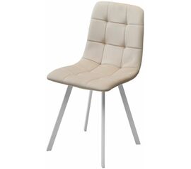 Стул РИЧИ, цвет H-06 Бежевый, велюр / белый каркас М-City | Интернет магазин мебели и декора LifeDekor