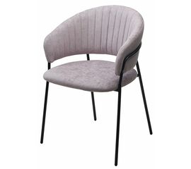 Стул ГЕММА, цвет RAIN 10 lavanda, велюр / черный каркас М-City | Интернет магазин мебели и декора LifeDekor