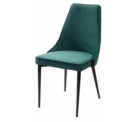Стул NEPAL-P ЗЕЛЕНЫЙ #19, велюр/ черный каркас М-City | Интернет магазин мебели и декора LifeDekor