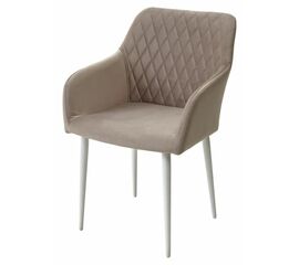 Стул BRANDY-X ЛАТТЕ #25 / белый каркас, велюр М-City | Интернет магазин мебели и декора LifeDekor