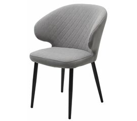 Стул ХИЛТОН, цвет B22 Серый, велюр / черный каркас М-City | Интернет магазин мебели и декора LifeDekor