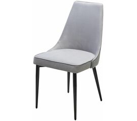 Стул NEPAL-P СВЕТЛО-СЕРЫЙ BM-4, велюр/ черный каркас М-City | Интернет магазин мебели и декора LifeDekor