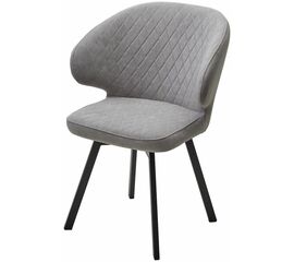 Стул ХИЛТОН 360 град., цвет B22 Серый, велюр / черный каркас М-City | Интернет магазин мебели и декора LifeDekor