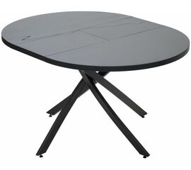 Стол ДАРИО D110 раскладной Черный, стекло/ Черный каркас М-City | Интернет магазин мебели и декора LifeDekor