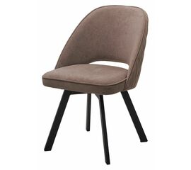 Стул DUNA, цвет B5 Капучино, велюр / черный каркас, поворот.360 град. М-City | Интернет магазин мебели и декора LifeDekor