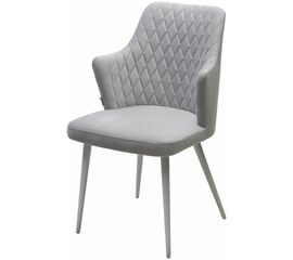 Стул HERMAN 360 град. BM-4 СВЕТЛО-СЕРЫЙ, велюр / белый каркас М-City | Интернет магазин мебели и декора LifeDekor