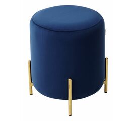 Пуф для гостиной RICE BLUVEL-86 NAVY BLUE / GOLD М-City | Интернет магазин мебели и декора LifeDekor