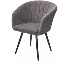 Стул RUNA, 360 град. поворот. B28 Темнор-серый, велюр / черный каркас, М-City | Интернет магазин мебели и декора LifeDekor