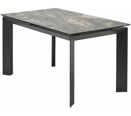 Стол CREMONA 180 KL-176, итальянская керамика/ Черный каркас, ®DISAUR | Интернет магазин мебели и декора LifeDekor