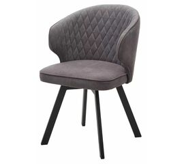 Стул SKAT, цвет B28 Темно-серый, велюр / черный каркас, поворот.360 град. М-City | Интернет магазин мебели и декора LifeDekor