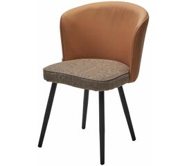 Стул МОНЕ MELANGE 290 рогожка / ENZO 210 экокожа / Черный каркас M-City | Интернет магазин мебели и декора LifeDekor