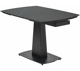 Стол BALDE 140 MATT BLACK MARBLE SOLID CERAMIC / BLACK, ®DISAUR | Интернет магазин мебели и декора LifeDekor