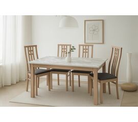 Стол TME-6931 MBH SWEDEN белый мрамор / MILKY WHITE  M-City | Интернет магазин мебели и декора LifeDekor