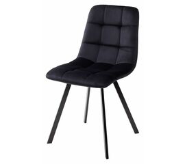 Стул CHILLI SQUARE BLUVEL-19 черный, велюр / черный каркас М-City | Интернет магазин мебели и декора LifeDekor