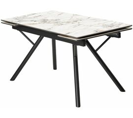 Стол ЛИБЕРТИ 180 Cold Jade, керамика / Черный каркас М-City | Интернет магазин мебели и декора LifeDekor