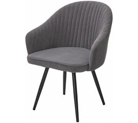 Стул AVIOR, 360 град. поворот. B28 Темно-серый, велюр / черный каркас, М-City | Интернет магазин мебели и декора LifeDekor