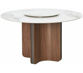 Стол CASTELA 135 Белый мрамор CA071, керамика / Орех, ®DISAUR | Интернет магазин мебели и декора LifeDekor