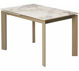 Стол CORNER 120 GLOSS LUXURY PANDORA SOLID CERAMIC / TAUPE, ®DISAUR | Интернет магазин мебели и декора LifeDekor