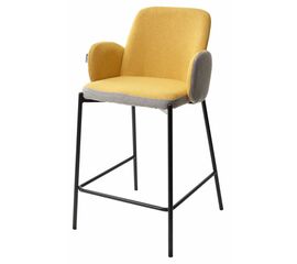 Полубарный стул NYX (H=65cm) VF106 желтый / VF120 серый М-City | Интернет магазин мебели и декора LifeDekor