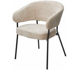 Стул SAGE 3018-10 бежевый, шенилл / черный каркас, ®DISAUR | Интернет магазин мебели и декора LifeDekor