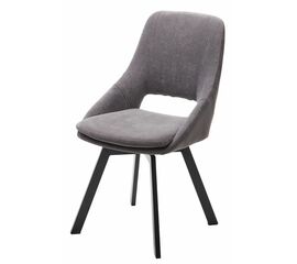 Стул ASP, цвет B28 Темно-серый, велюр / черный каркас, поворот.360 град. М-City | Интернет магазин мебели и декора LifeDekor