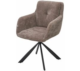 Стул ФЕДЕРИКО ДАНС 180 град. поворотный, NORDIC 35 Серо-зеленый / Черный каркас, M-City | Интернет магазин мебели и декора LifeDekor