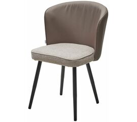 Стул МОНЕ ROVENA BISCUT ткань / ORAKUL 290 экокожа / Черный каркас M-City | Интернет магазин мебели и декора LifeDekor