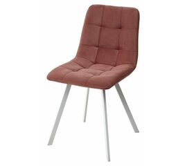 Стул CHILLI-Q SQUARE розовый #15, велюр / белый каркас, 4 шт./1 к, М-City | Интернет магазин мебели и декора LifeDekor