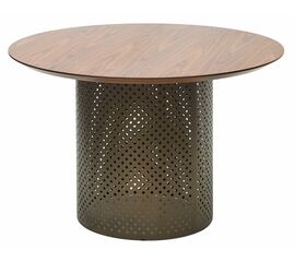 Стол RAFAEL 120 Орех 3001 МДФ / Бронза, ®DISAUR | Интернет магазин мебели и декора LifeDekor