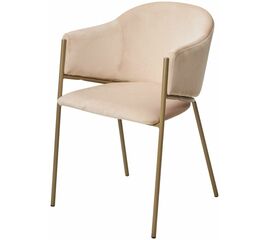 Стул ДИЛЛ, цвет H-06 Бежевый, велюр / шампань каркас М-City | Интернет магазин мебели и декора LifeDekor