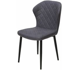 Стул МОНРО, цвет Style-22 Темно-серый, экокожа / черный каркас М-City | Интернет магазин мебели и декора LifeDekor