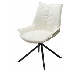 Стул ОСЛО Atmocfera 010 Бежевый / Orakul 160 Белый / Черный каркас M-City | Интернет магазин мебели и декора LifeDekor