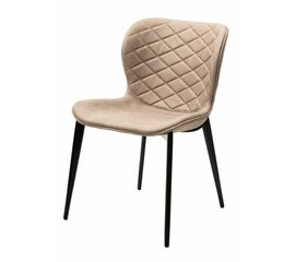 Стул КЛОД, цвет Kiprus-03 Латте, искусственная замша / черный каркас М-City | Интернет магазин мебели и декора LifeDekor