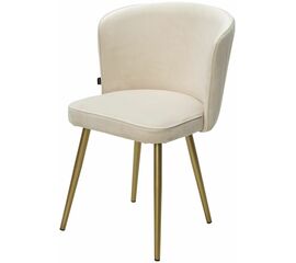 Стул МОНЕ ZIZI 002 Молочный, велюр / Золотой каркас M-City | Интернет магазин мебели и декора LifeDekor