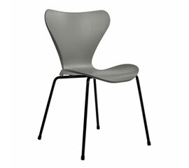 Стул Seven серый с чёрными ножками, Цвет: Серый | Интернет магазин мебели и декора LifeDekor