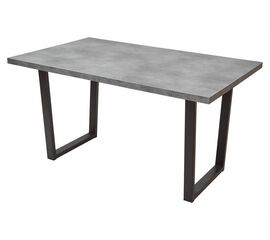 Стол ЛОФТ 160 Бетон Портленд/ Черный М-City | Интернет магазин мебели и декора LifeDekor