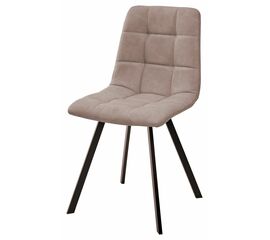 Стул CHILLI SQUARE RU-09 серо-бежевый винтаж, PU / черный каркас М-City | Интернет магазин мебели и декора LifeDekor