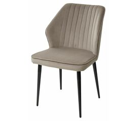 Стул SEATTLE-V ЛАТТЕ #25, велюр / черный каркас М-City | Интернет магазин мебели и декора LifeDekor