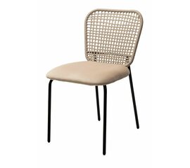 Стул JUNO G062-03 светлый беж, велюр / черный каркас М-City | Интернет магазин мебели и декора LifeDekor