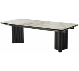 Стол АДАЖИО 240 (320) см PANDORA, керамика / Черный каркас М-City | Интернет магазин мебели и декора LifeDekor
