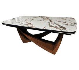 Стол DikLine EKO205 керамика К34 глянец, опоры орех (2 уп.) | Интернет магазин мебели и декора LifeDekor