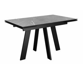 Стол DikLine SKM110 Керамика Серый мрамор/опоры черные | Интернет магазин мебели и декора LifeDekor