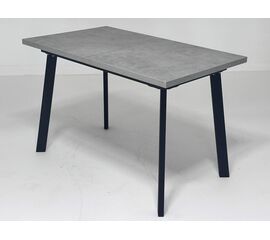 Стол КАНЗАС 120 БЕТОН ЧИКАГО св.серый / Черный каркас М-City | Интернет магазин мебели и декора LifeDekor