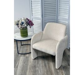 Кресло CUBE AT5139-09 Св. бежевый, ткань/каркас металл в тканевой обивке AT5139-09 ®DISAUR | Интернет магазин мебели и декора LifeDekor