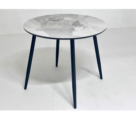 Стол МИЛТОН D89 PANDORA LIGHT  122 BG, керамика / Черный каркас М-City | Интернет магазин мебели и декора LifeDekor