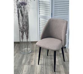 Стул ПЬЕР Marseille-16 Капучино, велюр / Черный каркас M-City | Интернет магазин мебели и декора LifeDekor