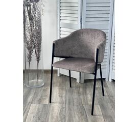 Стул ДИЛЛ, цвет  Lana 30 коричневый, ткань / черный каркас М-City | Интернет магазин мебели и декора LifeDekor