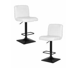 Набор 2 шт Стул барный DOBRIN LEO, белый букле (13), Вариант: белый букле (13) | Интернет магазин мебели и декора LifeDekor
